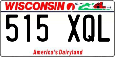 WI license plate 515XQL