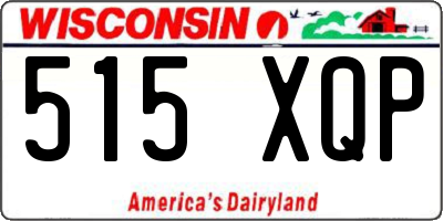 WI license plate 515XQP