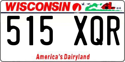 WI license plate 515XQR