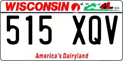 WI license plate 515XQV