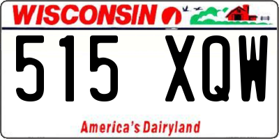 WI license plate 515XQW