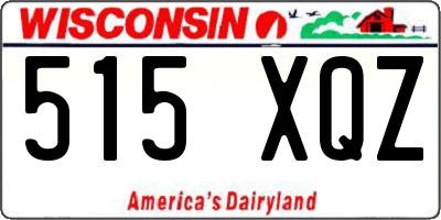 WI license plate 515XQZ