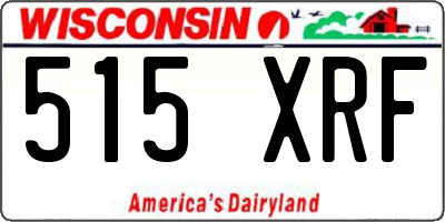 WI license plate 515XRF