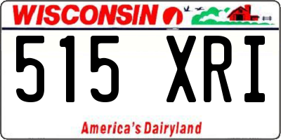 WI license plate 515XRI