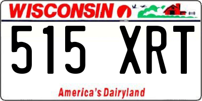 WI license plate 515XRT