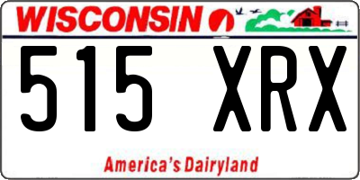 WI license plate 515XRX