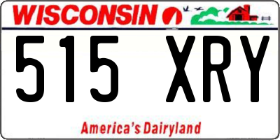 WI license plate 515XRY