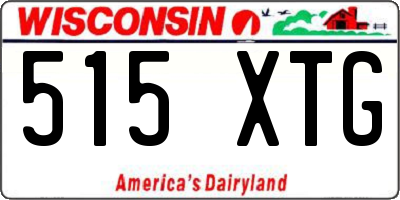WI license plate 515XTG