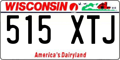 WI license plate 515XTJ