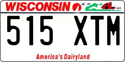 WI license plate 515XTM