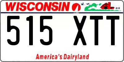 WI license plate 515XTT