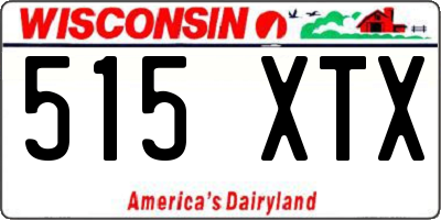 WI license plate 515XTX