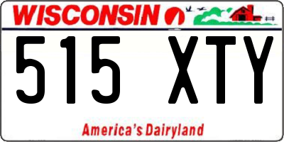 WI license plate 515XTY