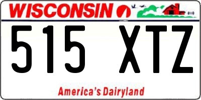 WI license plate 515XTZ