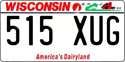 WI license plate 515XUG