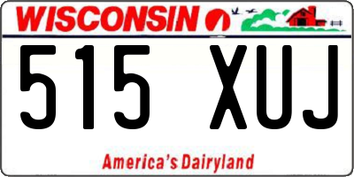 WI license plate 515XUJ