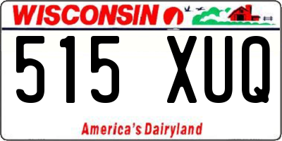 WI license plate 515XUQ
