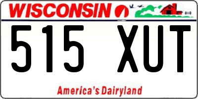 WI license plate 515XUT