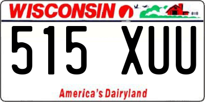 WI license plate 515XUU