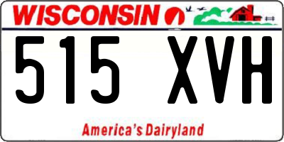 WI license plate 515XVH