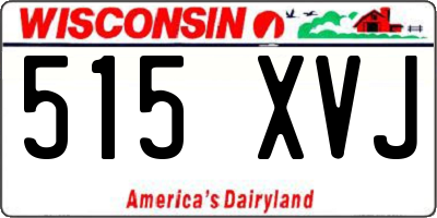 WI license plate 515XVJ