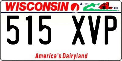 WI license plate 515XVP