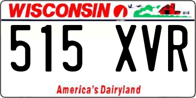 WI license plate 515XVR