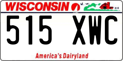 WI license plate 515XWC