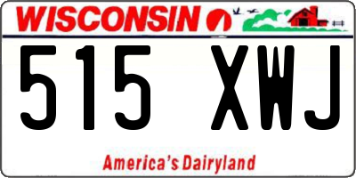 WI license plate 515XWJ