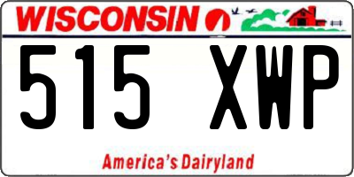 WI license plate 515XWP