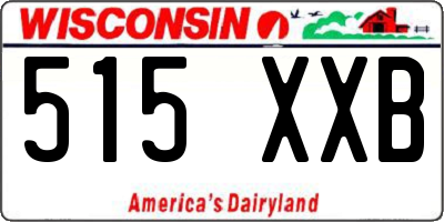 WI license plate 515XXB