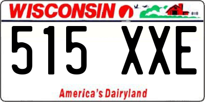 WI license plate 515XXE
