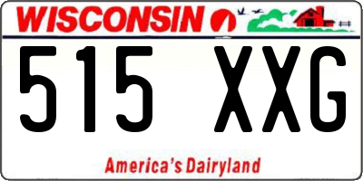 WI license plate 515XXG