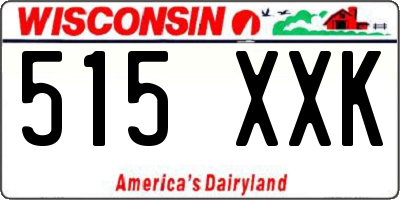 WI license plate 515XXK