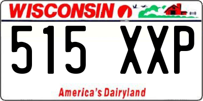 WI license plate 515XXP