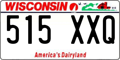 WI license plate 515XXQ