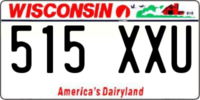 WI license plate 515XXU