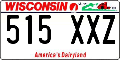 WI license plate 515XXZ