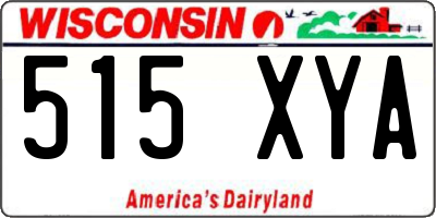 WI license plate 515XYA