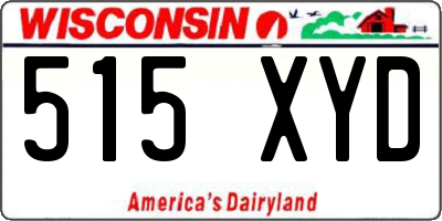 WI license plate 515XYD