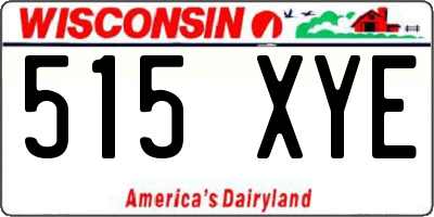 WI license plate 515XYE