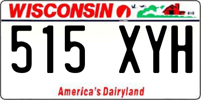 WI license plate 515XYH