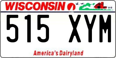 WI license plate 515XYM
