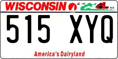 WI license plate 515XYQ