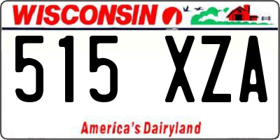 WI license plate 515XZA