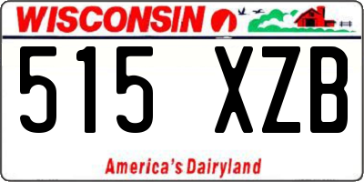 WI license plate 515XZB