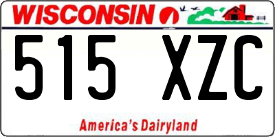 WI license plate 515XZC