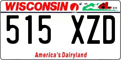 WI license plate 515XZD