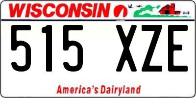 WI license plate 515XZE