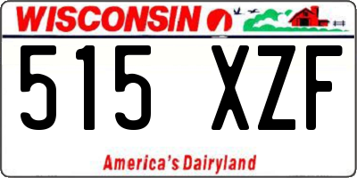 WI license plate 515XZF